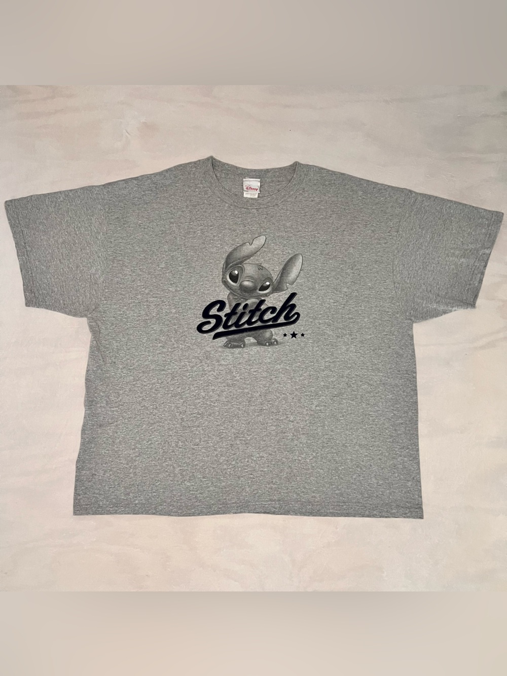 Vintage Y2K Disney Store Stitch Graphic T Shirt Gray XXL Lilo & Stitch Rare